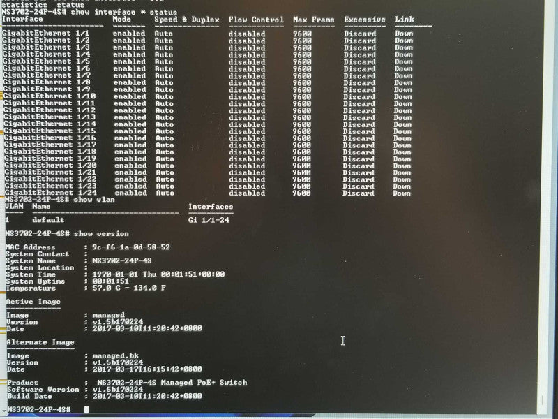 ifs NS3702-24P-4S 24-Port Gigabit Ethernet PoE+ Managed Switch _
