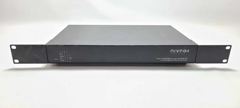 Niveo 8-Port 10/100/1000m & 2-Port 100/1000m SFP Ethernet PoE Switch $