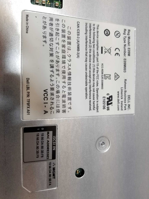 Dell EqualLogic PS4210 Type 19 Controller Module 0JMJGY _