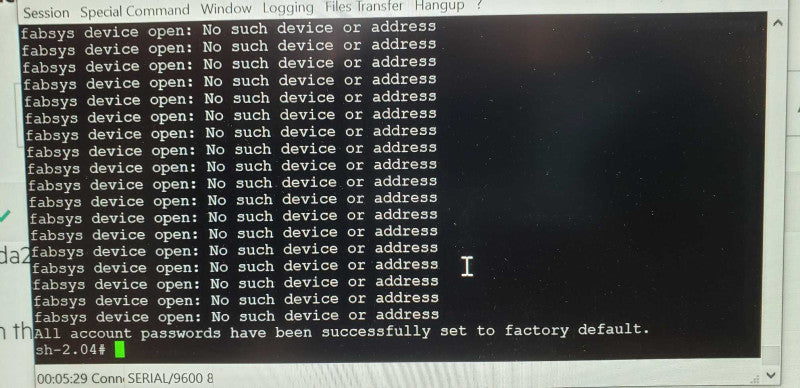 hp storageworks 8/24 san switch hstnm-n018 / FACTORY RESET #