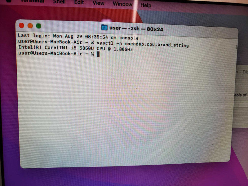 Apple MacBook Air 2017 13\\" Core i5-5350U @ 1.8 GHz 8GB DDR3 120GB SSD *READ* (