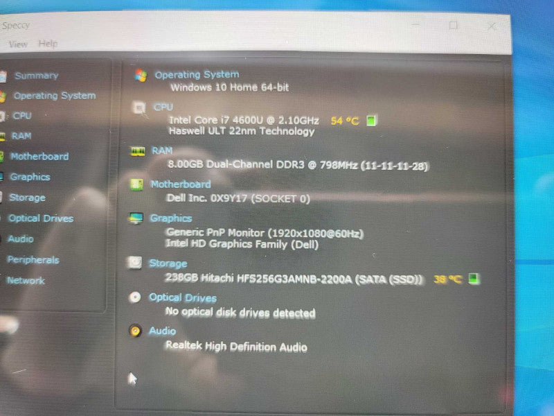 Touchscreen DELL Latitude E77240 with i7-4600U CPU 8GB RAM & 256GB SSD Storage -
