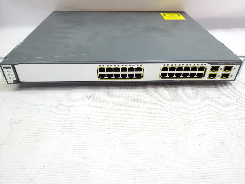 Cisco WS-C3750G-24TS-S1U V03 24 -Port Layer 3 Gigabit Ethernet Switch_Reset  )