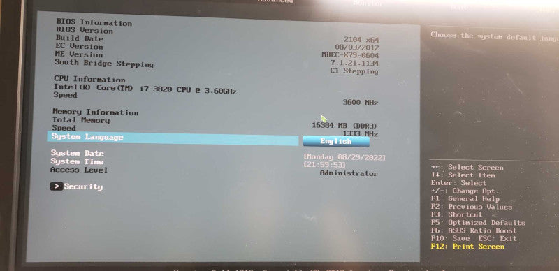 custom PC i7-3820 @ 3.60ghz / 16gb ram / P9X79 Deluxe Motherboard  #