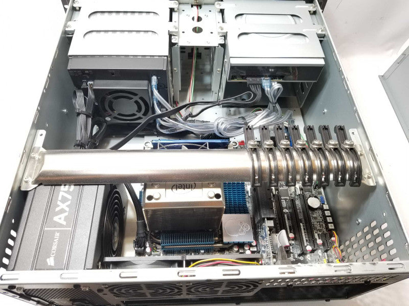 Custom desktop PC, Core I7-990 3.47GHz, 12GB RAM, No HDD, 2x HDD Trays _