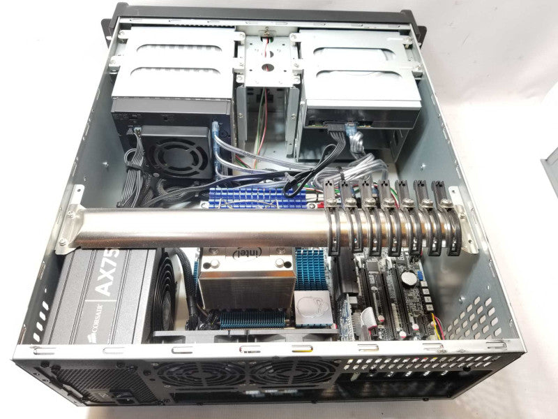 Custom/Intel desktop PC, Core I7-990 3.47GHz, 12GB, No HDD, 2x 3.5\\" HDD Trays _
