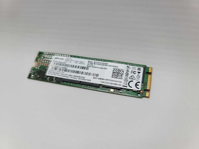 256GB SATA M.2 SSD (2280 physical size) QTY -