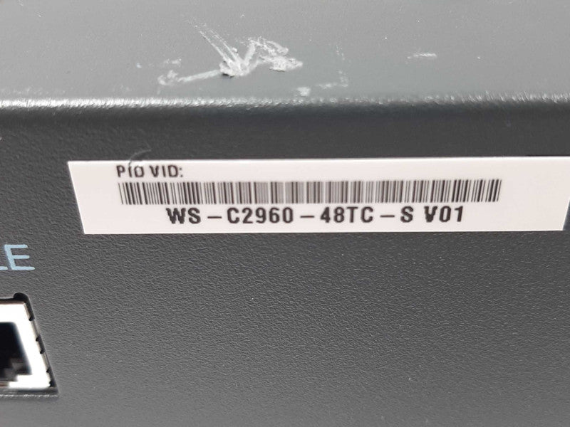 Cisco WS-C2960-48TC-S 48-Port Networking Fast Ethernet Switch , FCTY RESET ~