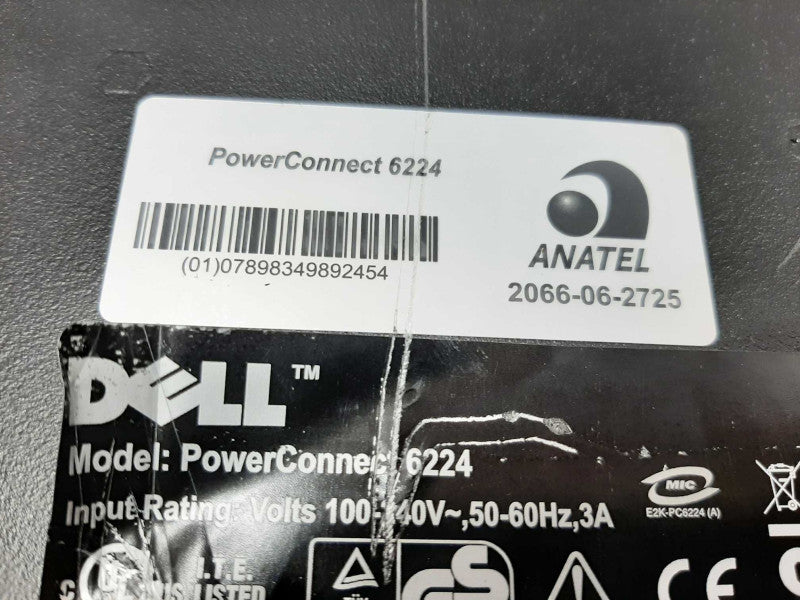 DELL PowerConnect 6224 24-Port Managed Gigabit Switch Rackmounted ~