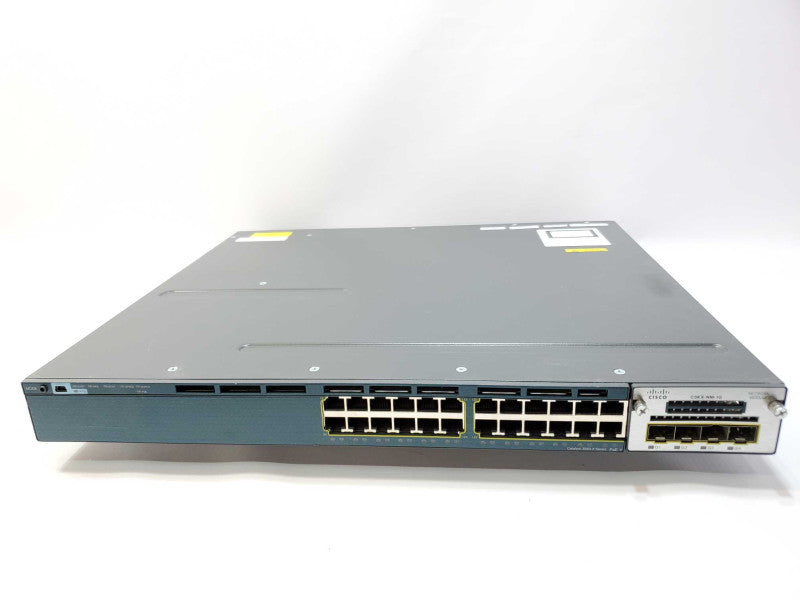Cisco WS-C3560X-24P-E 24-Port IP Services PoE Switch + C3KX-NM-1G Module (