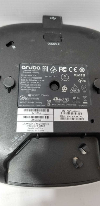 Aruba Instant IAP-305-US APIN0305 802.11ac Wireless Access Point =