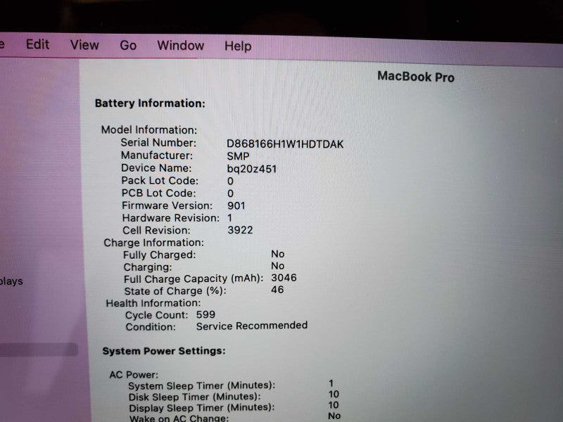 Macbook Pro 2017 13\\" w/ Touch Bar Core i7-7567U@ 3.5 GHz 16GB 500GB SSD *READ* (