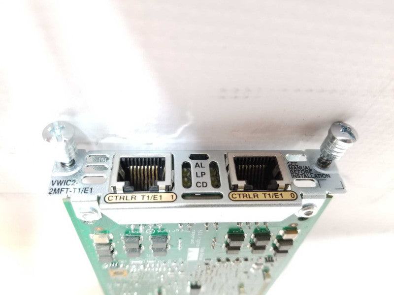 CISCO VWIC2-2MFT-T1/E1 2-Port T1/E1 Multiflex Trunk Voice/WAN Interface Card _