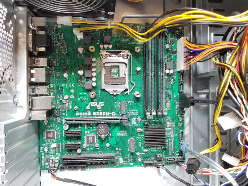 Cooler Master Case with power supply and untested Asus Prime B250M-C Board SEE _