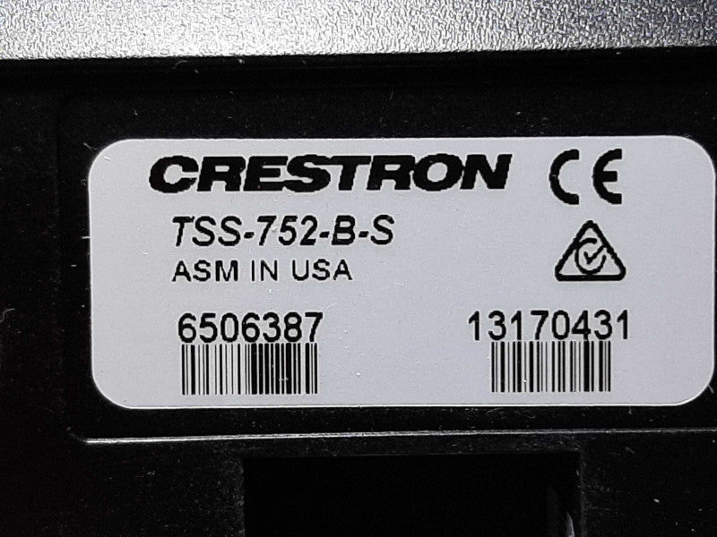 Crestron Black 7\\" Room Touchscreen Control Unit TSS-752-B-S w/ Wall Mount +