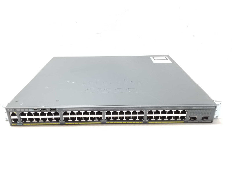 Cisco WS-C2960X-48FPD-L w/ C2960X-STACK 48-Port Gig Poe Managed Switch _