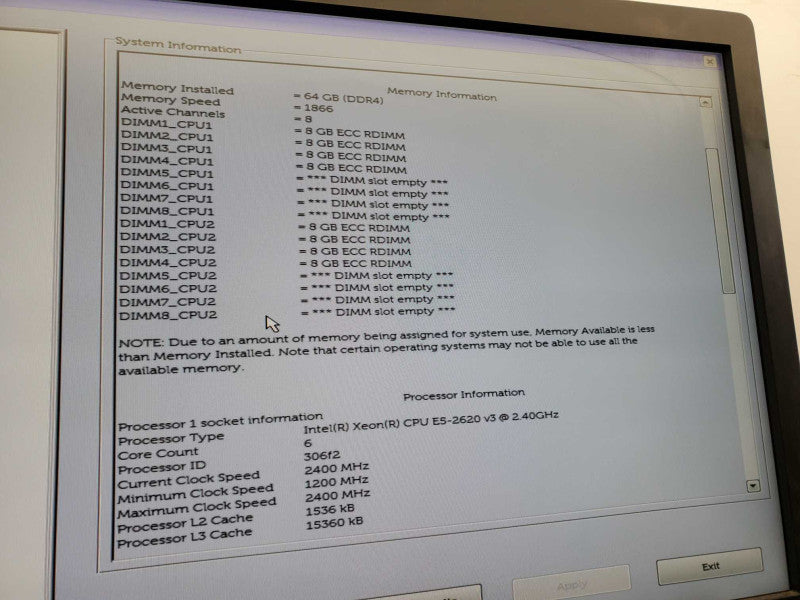 Dell Precision Tower 7910 2x Xeon E5-2620 v3 @2.4GHz 64GB DDR4 SAS3008-IR  )