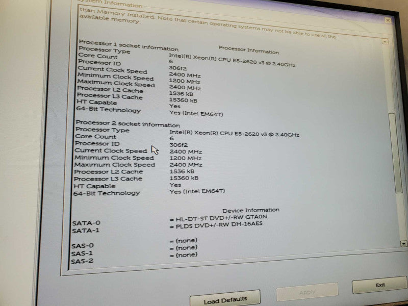 Dell Precision Tower 7910 2x Xeon E5-2620 v3 @2.4GHz 64GB DDR4 SAS3008-IR  )
