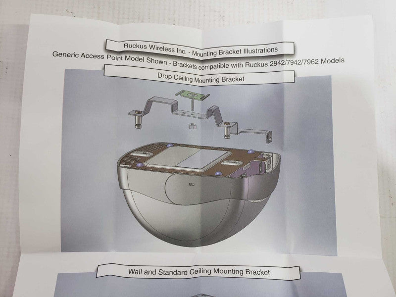 New Universal Ceiling Mount 902-0158-0000 for Ruckus 2942/7942/7962 Models [
