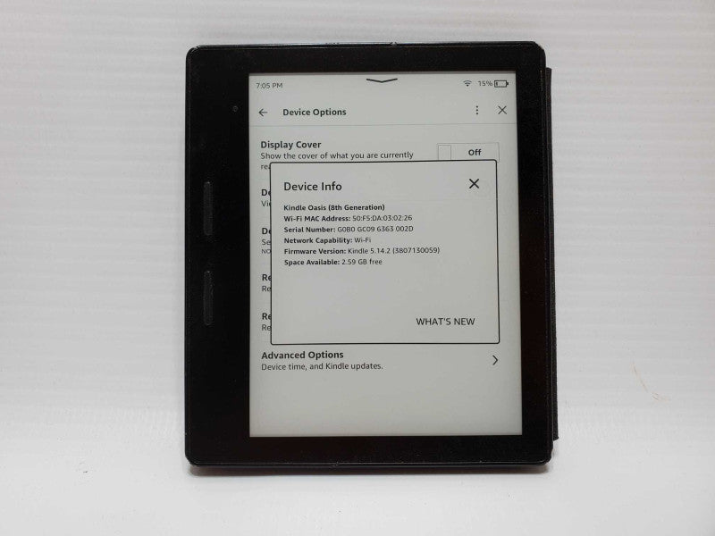 Amazon Kindle Oasis 8th Generation 4GB *READ* (