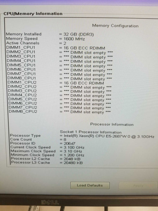 Dell Precision T7600 WS  2x Xeon e5-2687W 3.10Ghz 32 GB DDR3 4x 3.5\\" Trays _