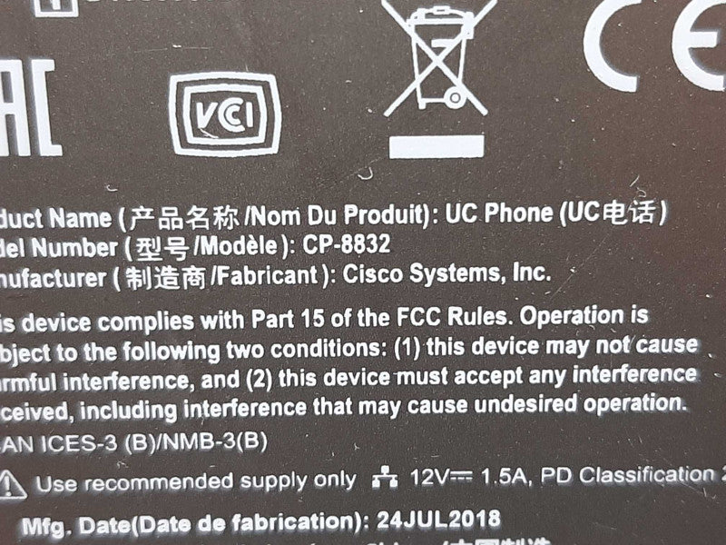 CISCO UC Phone Business Conference Station CP-8832 +
