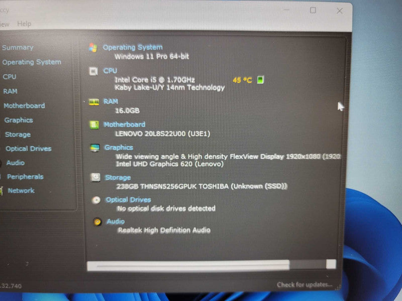 Lenovo ThinkPad T480s with i5-8350U 16GB RAM & 256GB SSD Storage  -