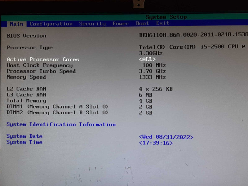 Black Box PC/Server i5-2500 @ 3.330GHz 4GB RAM - NO HDD/Caddie +