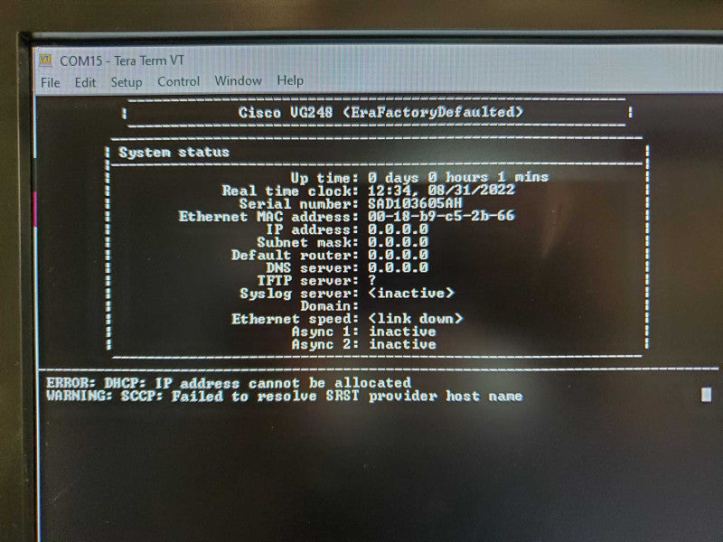 Cisco VG248 Series 48 Port Voice Over IP Analog Phone Gateway (