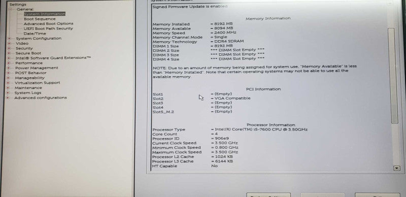 Dell Optiplex 5050 i5-7600 @ 3.50ghz / 8gb ram / Quadro K2200 GPU #