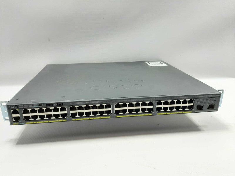 Cisco WS-C2960X-48FPD-L 48 POE+ GE+2 10G SFP+, LAN BASE (740W) FCTY RESET ~