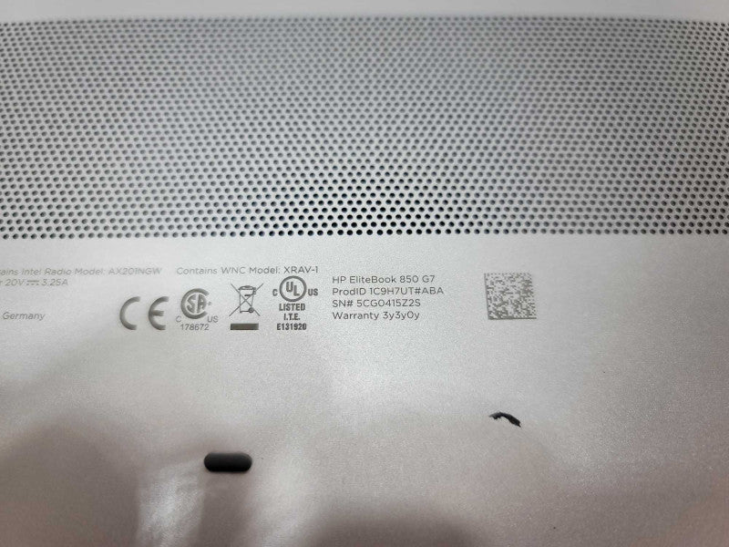 HP EliteBook 850 G7 Intel i7 10th gen FOR PARTS -