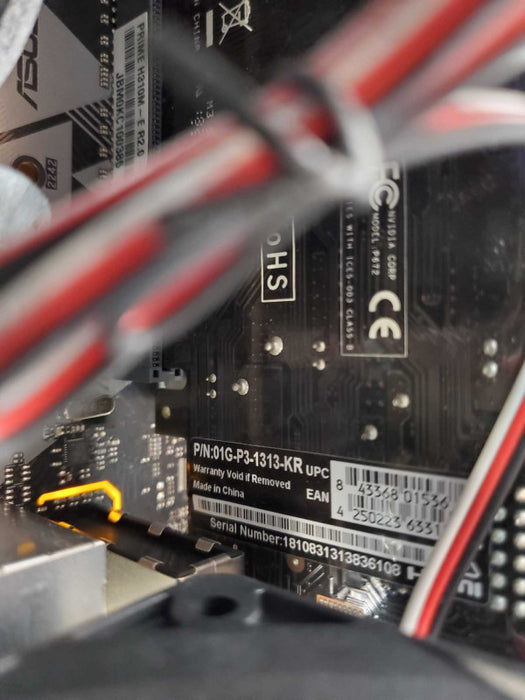 Custom Asus PC, Core I5-9400F 2.9GHz, 8GB DDR4, 1TB HDD, 1GB GPU _