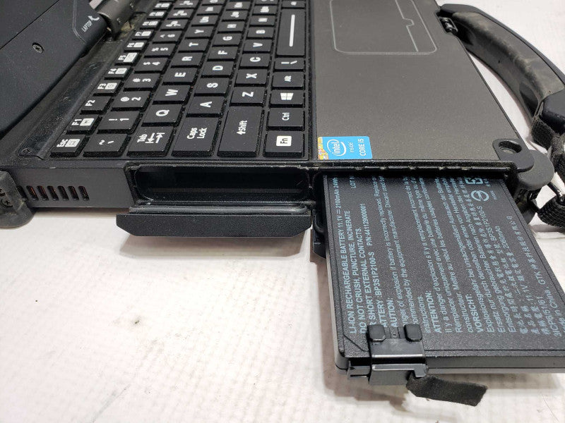 Getac V110 G2 Rugged Laptop i5-5200U 2.2GHz 8GB No HDD 2x Battery [