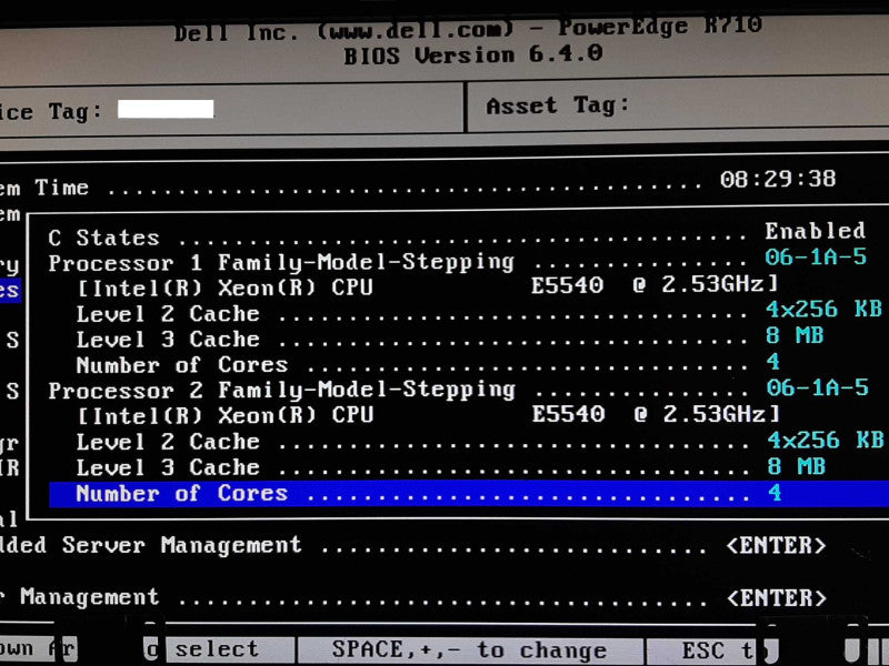 DELL PowerEdge R710 2x Xeon E5540 @ 2.53GHz  +