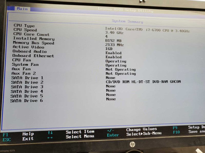 Lenovo ThinkStation P310 Core i7-6700 @3.4GHz 8GB DDR4 )