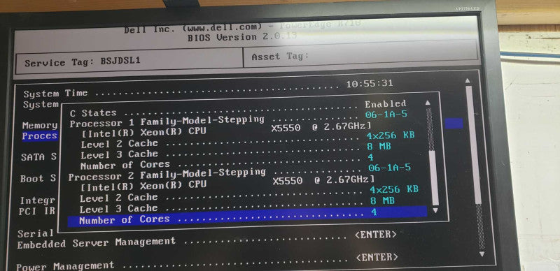 Dell Poweredge R710 2x Xeon X5550 @ 2.67ghz / 24gb ram / 0T954J Ctrl #