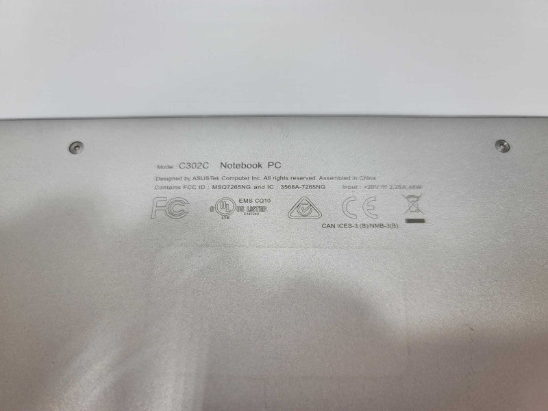 TouchScreen ASUS C302C Chromebook with m3 CPU 64GB Storage  -