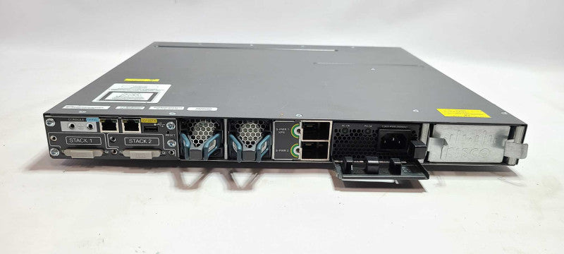 WS-C3750X-24T-S V03 24-Port Gigabit Network Switch W/ C3KX-NM-10G Module 1xPSU 4x SFP$