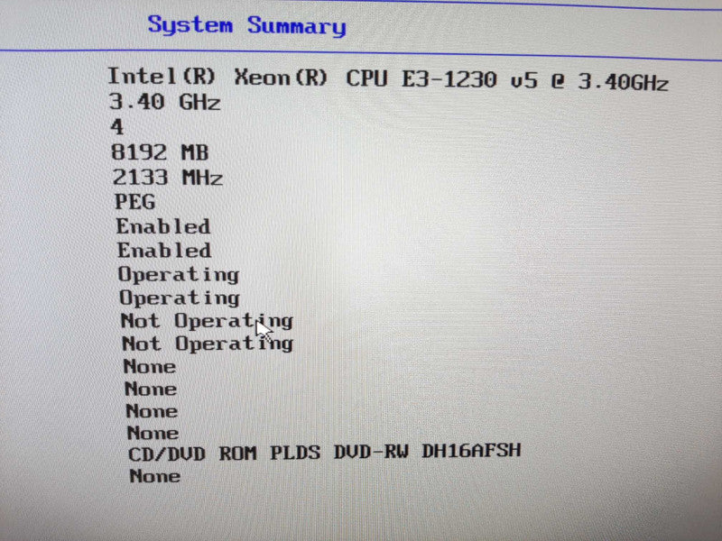 Lenovo ThinkStation P310, Xeon E3-1230v5 3.4GHz QC/8GB, Quadro K620, NO HDDs ~