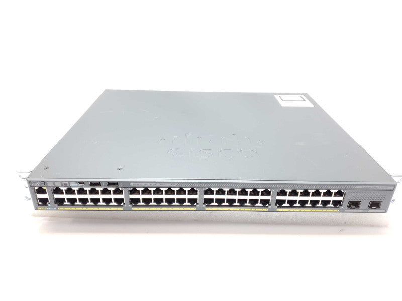 CISCO WS-C2960X-48FPD-L Catalyst 48 Port Gigabit POE Managed Switch, Read _
