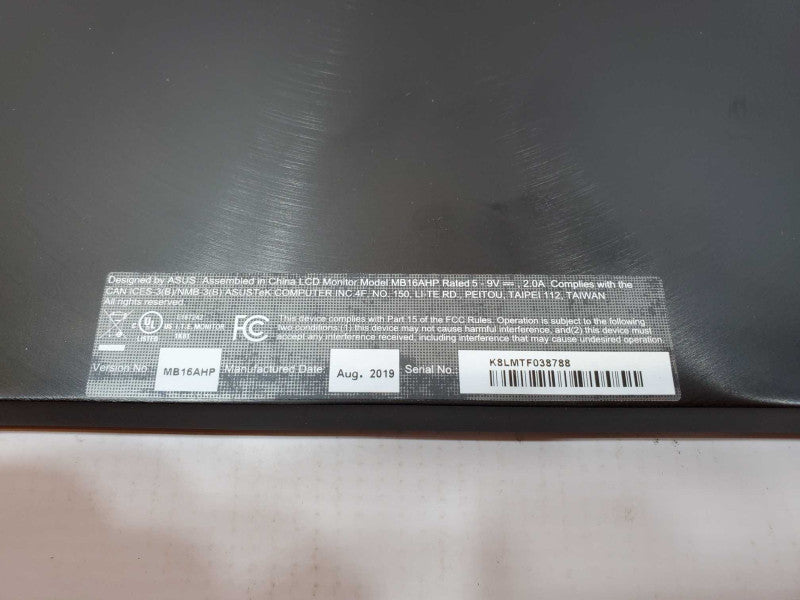 ASUS ZenScreen Go MB16AHP 15.6\\" FHD IPS LED Portable Monitor (