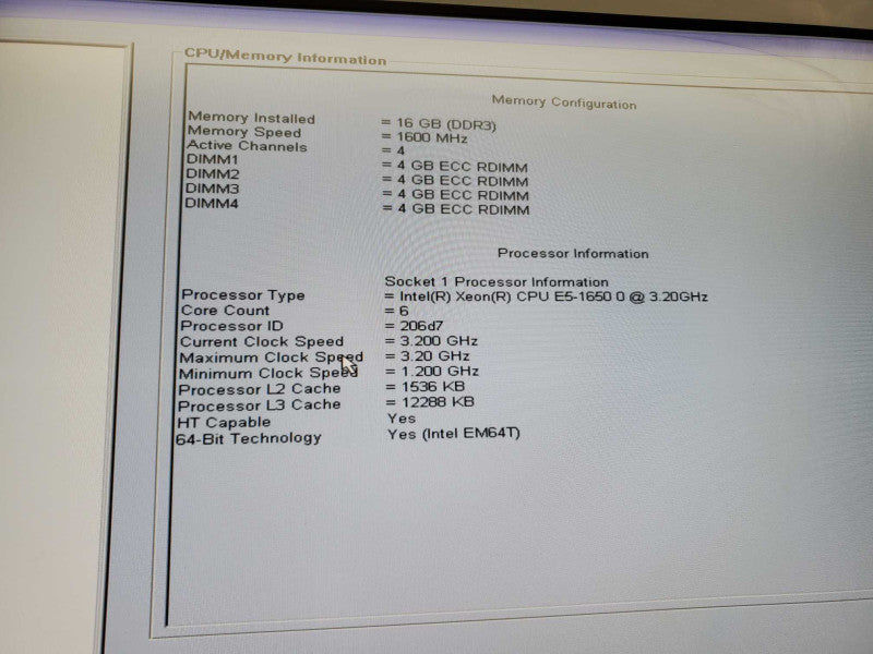Dell Precision T3610 Xeon E5-1650 v2 @3.2GHz 16GB RAM FirePro V7900 PERC H310 )