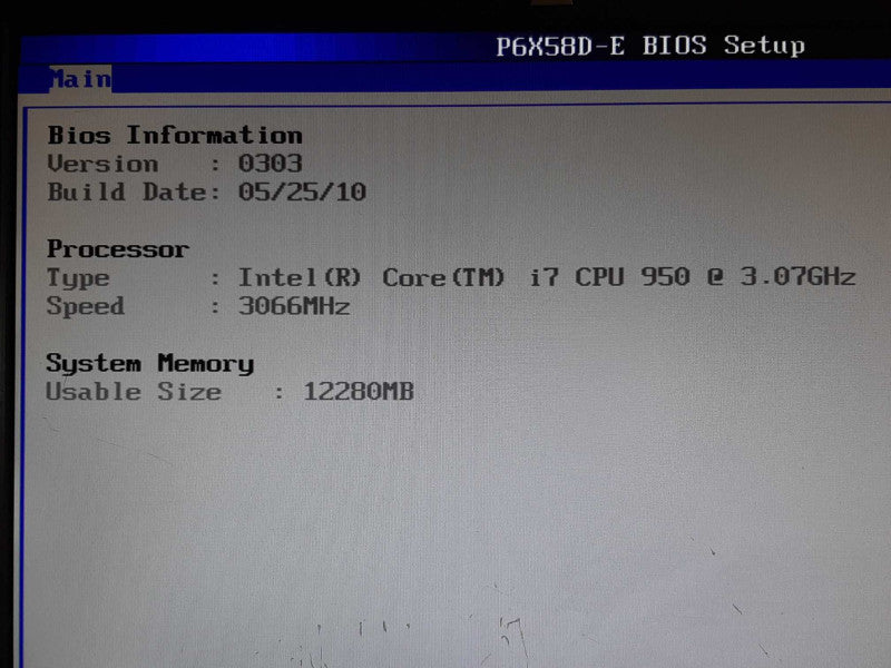 Combo Motherboard ASUS  w/ i7-950 @ 3.07GHz and 12GB RAM +