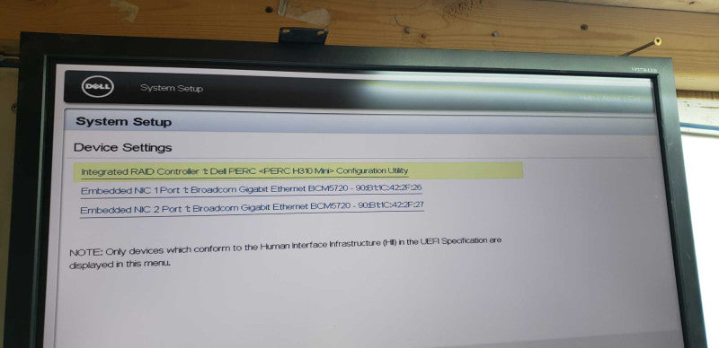 Dell Poweredge R320 Xeon E5-1410 @ 2.80ghz / 16gb ram / H310 Mini Ctrl