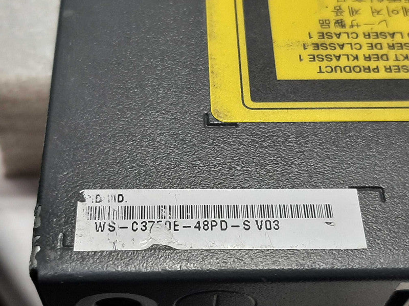 Cisco WS-C3750E-48PD-S 48-Port Gigabit PoE 3750E Switch, FACTORY RESET ~