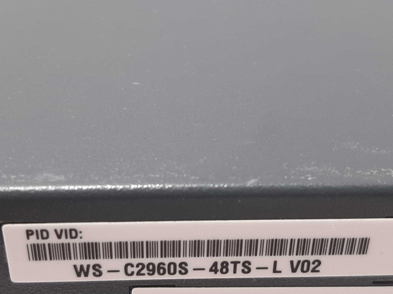 Cisco WS-C2960S-48TS-L 48 Port Gigabit Ethernet LAN Switch, FACTORY RESET ~
