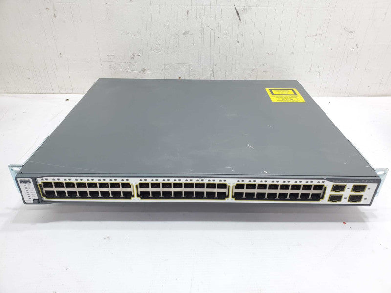 Cisco WS-C3750-48PS-S   SFP PoE Catalyst Switch  |