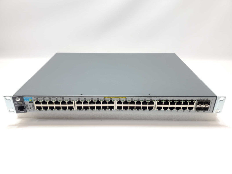 HP 2530-48G PoE+ 48-Port Gig PoE Network Switch J9772A w/ rack ears, Read _