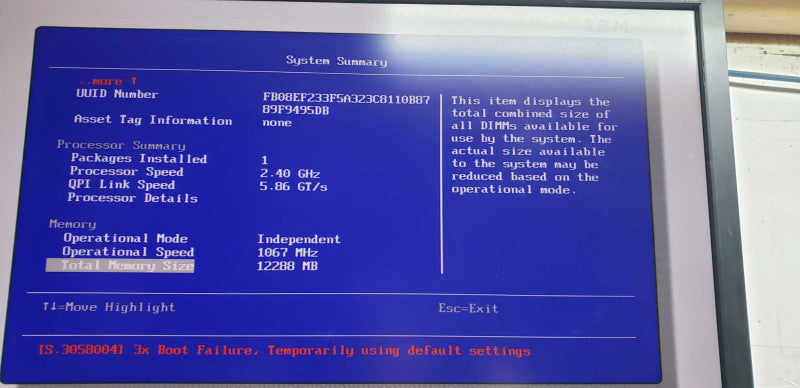 IBM System X3650 M3 Xeon E5620 @ 2.40ghz / 12gb ram / see notes #